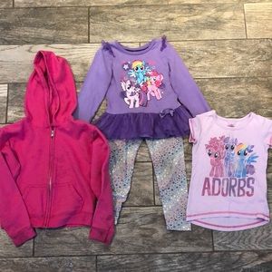 My Little Pony Pants, 2 Shirts & Jacket Girl’s 4T